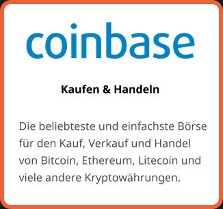 Kaufen & Handeln Die beliebteste und einfachste Börse für den Kauf, Verkauf und Handel von Bitcoin, Ethereum, Litecoin und viele andere Kryptowährungen.