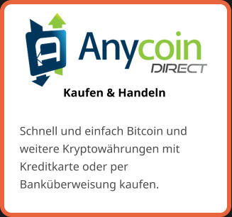 Kaufen & Handeln Schnell und einfach Bitcoin und weitere Kryptowährungen mit Kreditkarte oder per Banküberweisung kaufen.